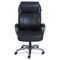 SertaPedic Supports Up to 400 lbs. 19 in. to 22 in. Seat Height Cosset Big and Tall Executive Chair - Black Seat/Back, Slate Base